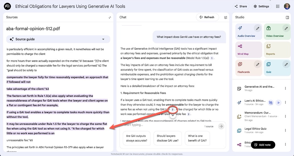 NotebookLM Screenshot