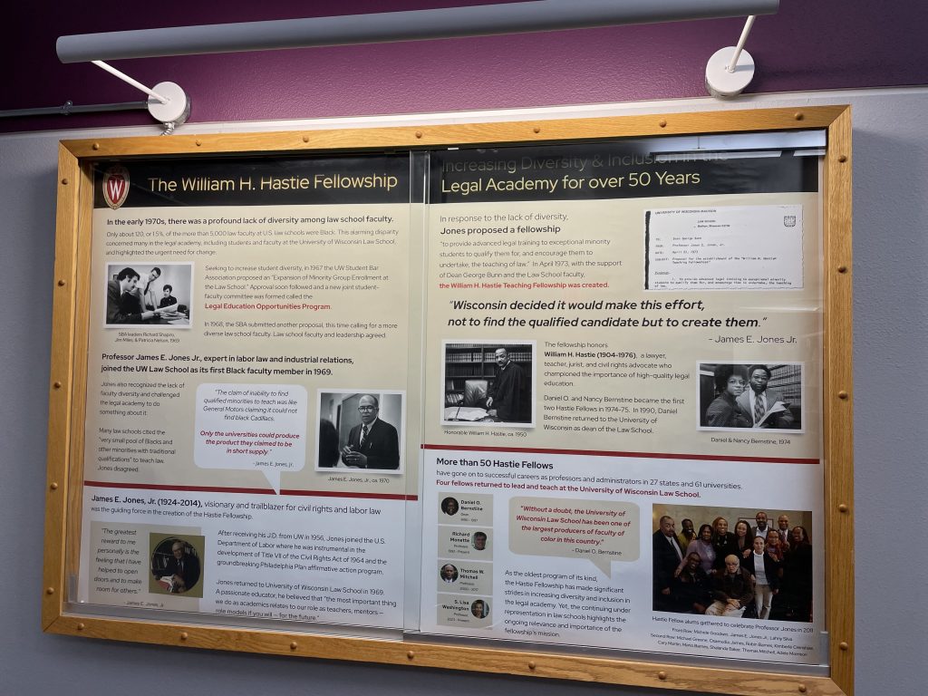 Photo of the Hastie Fellowship display