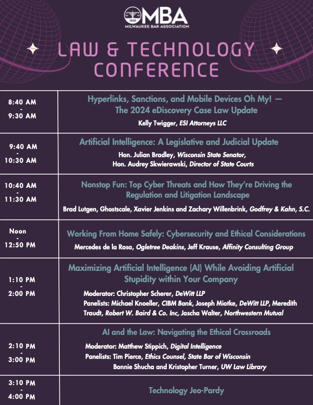 Schedule MBA Law & Tech conference